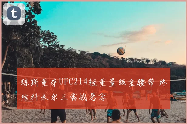 琼斯重夺UFC214轻重量级金腰带 终结科米尔三番战悬念